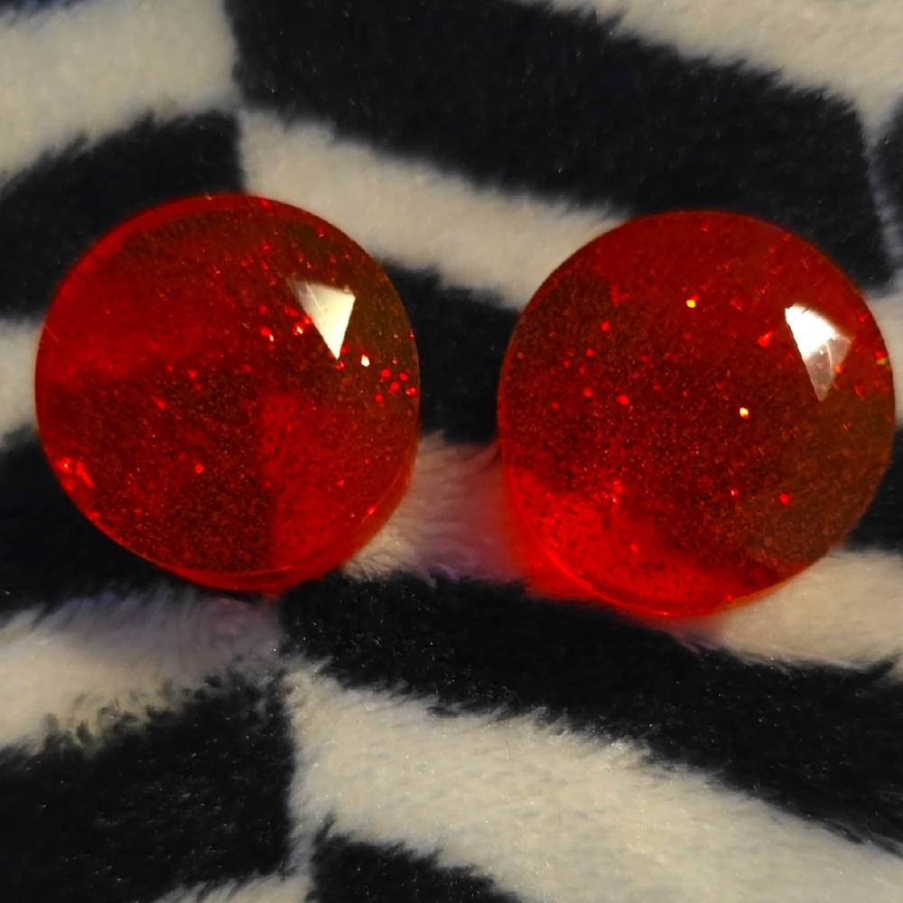 Sparkling Red Gauges (19mm) 3/4"